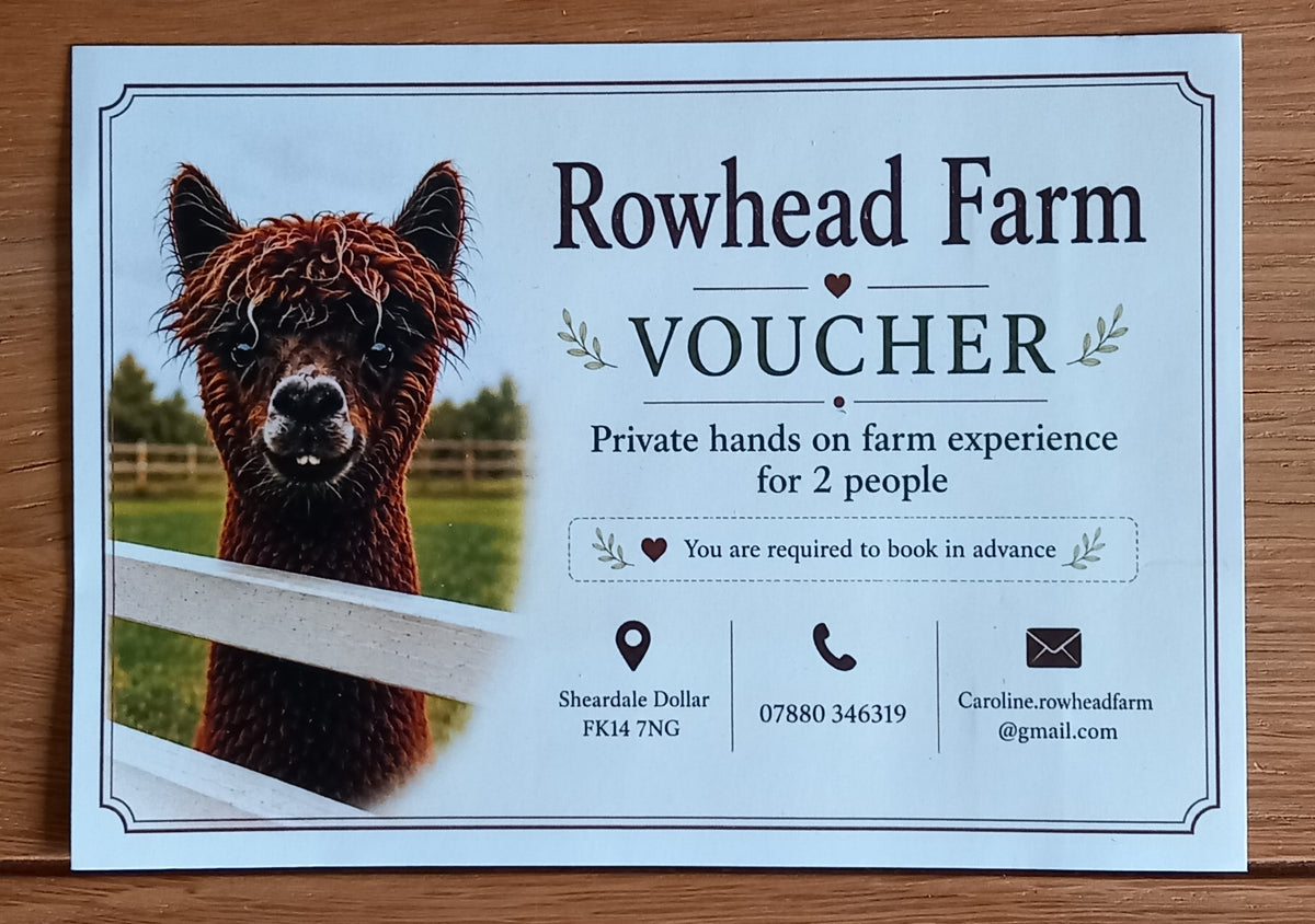 Private farm experience for 2 people voucher
