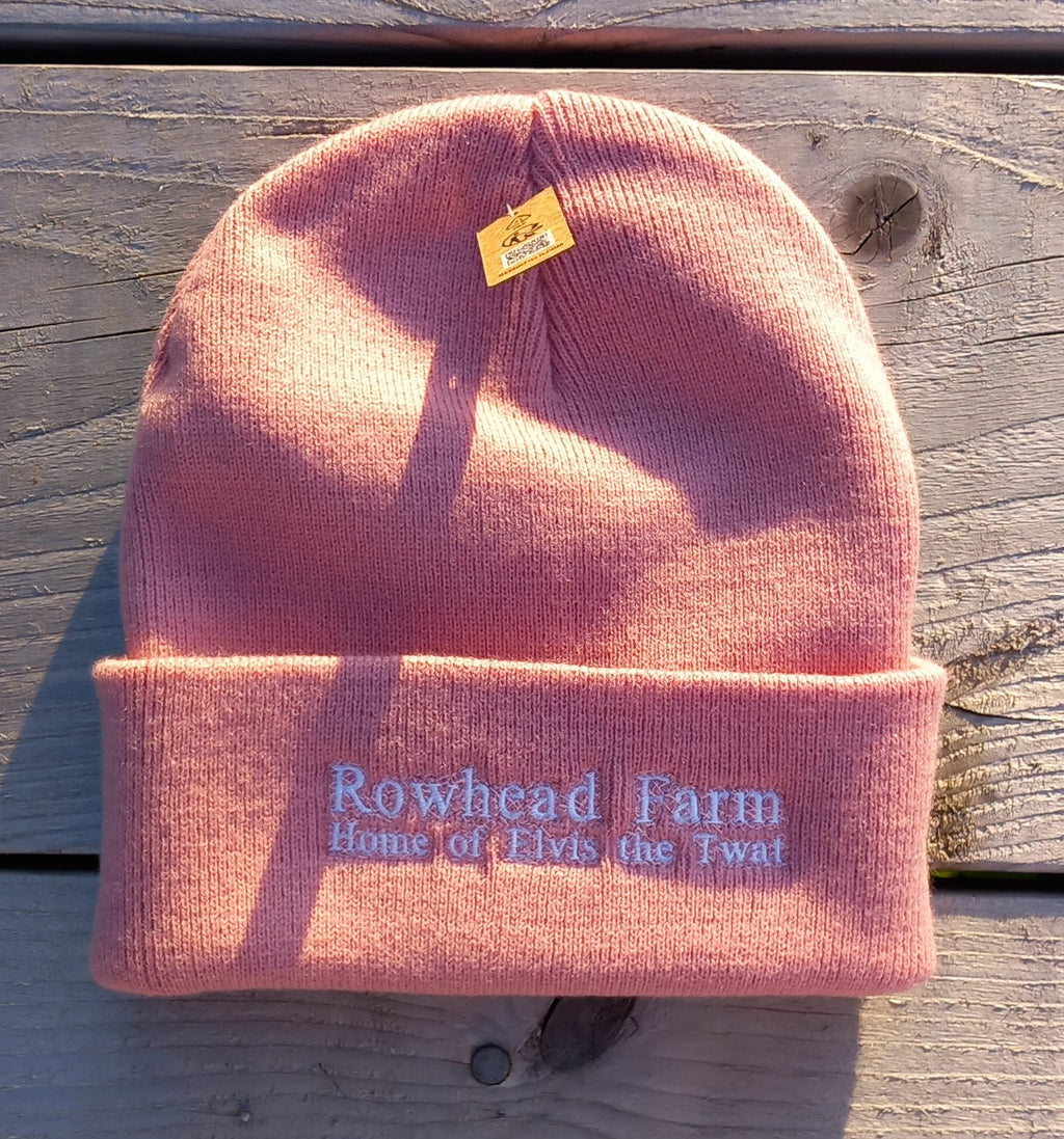 Rowhead Farm Beanies, the home of Elvis the twat