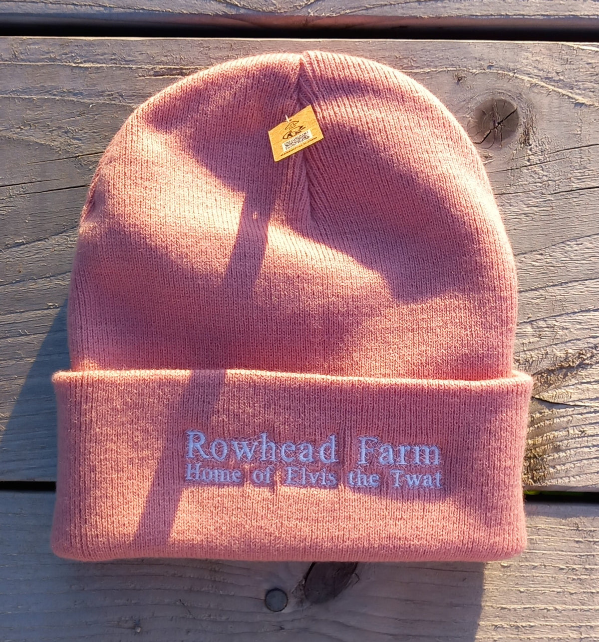 Rowhead Farm Beanies, the home of Elvis the twat