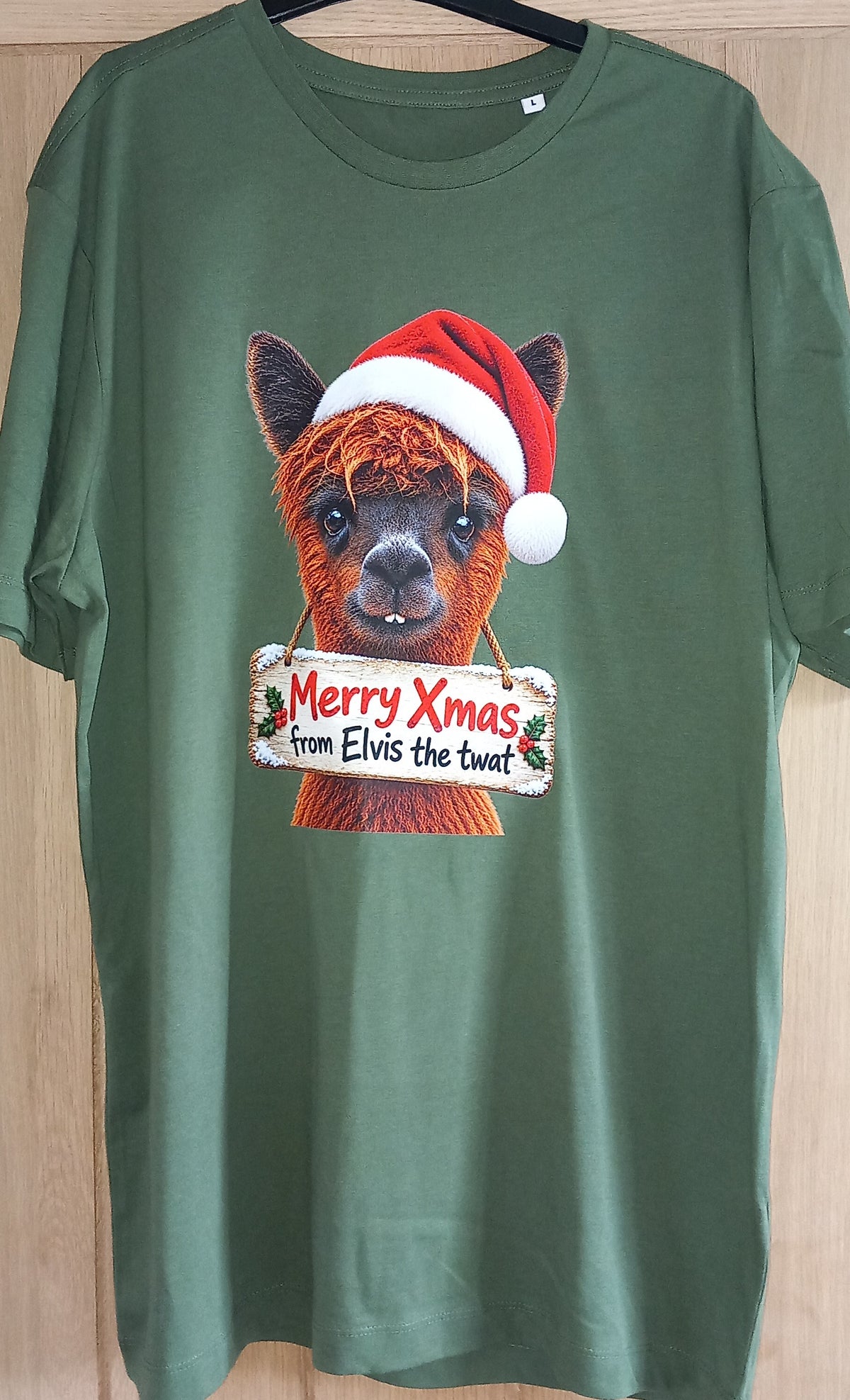 Elvis the twat xmas t shirt