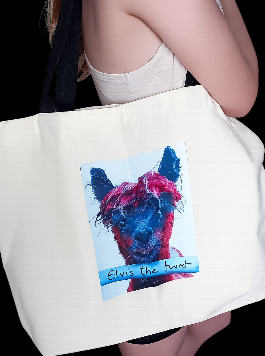 Elvis the twat tote bag