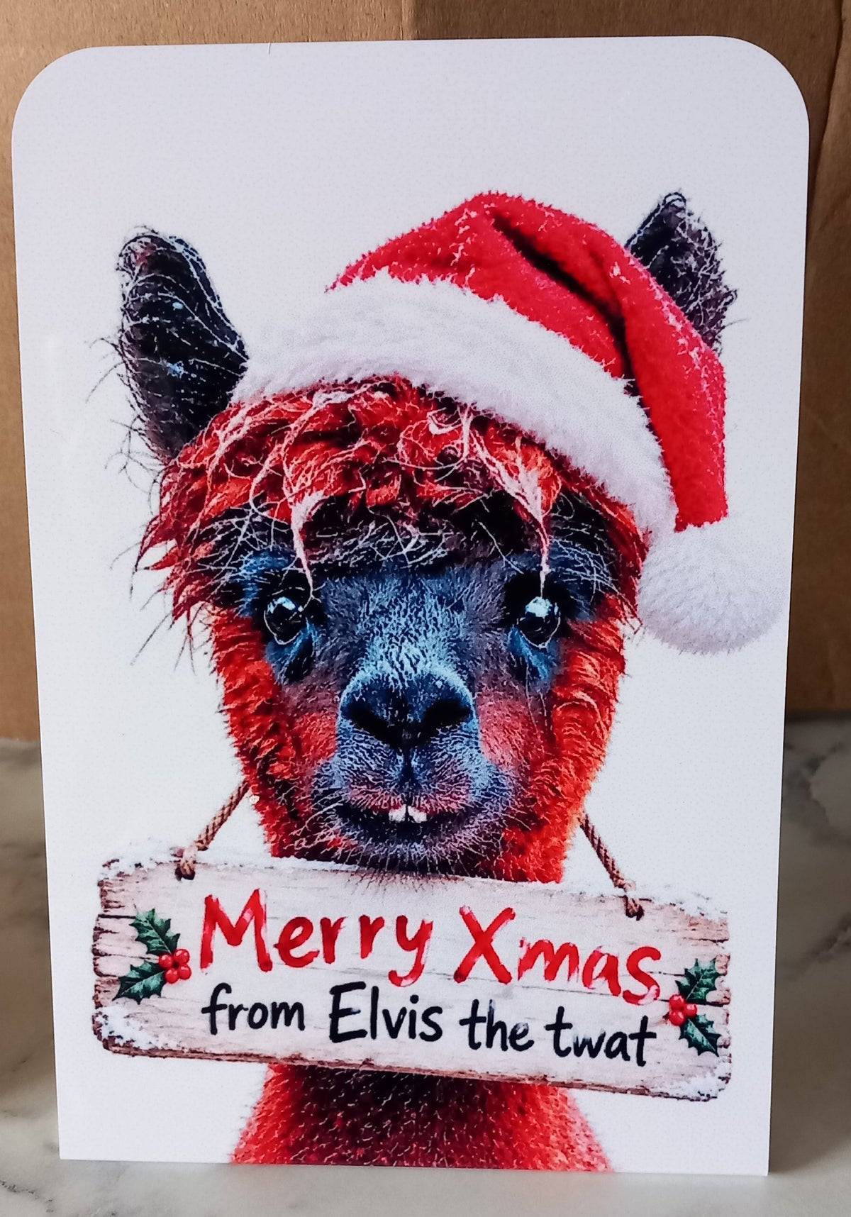 Merry Xmas metal standee