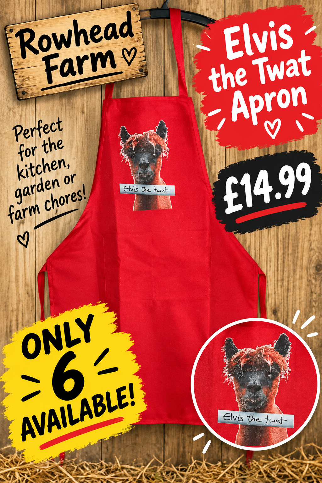 Elvis the twat Apron