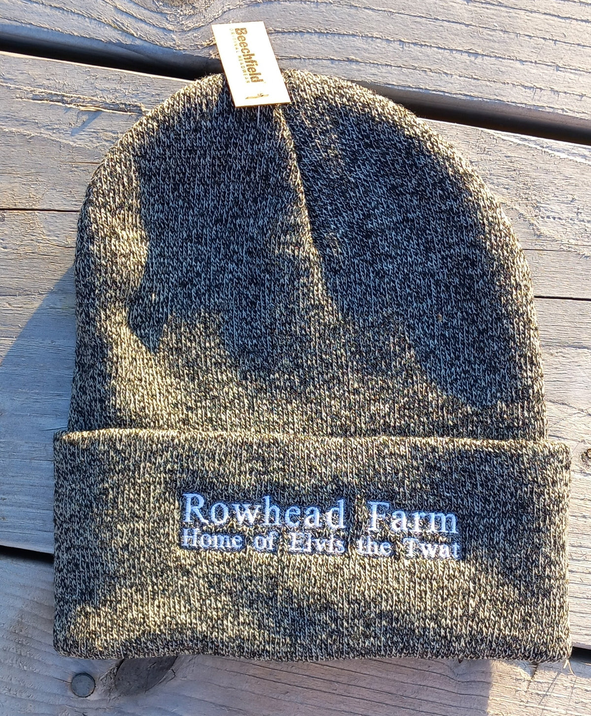 Rowhead Farm Beanies, the home of Elvis the twat