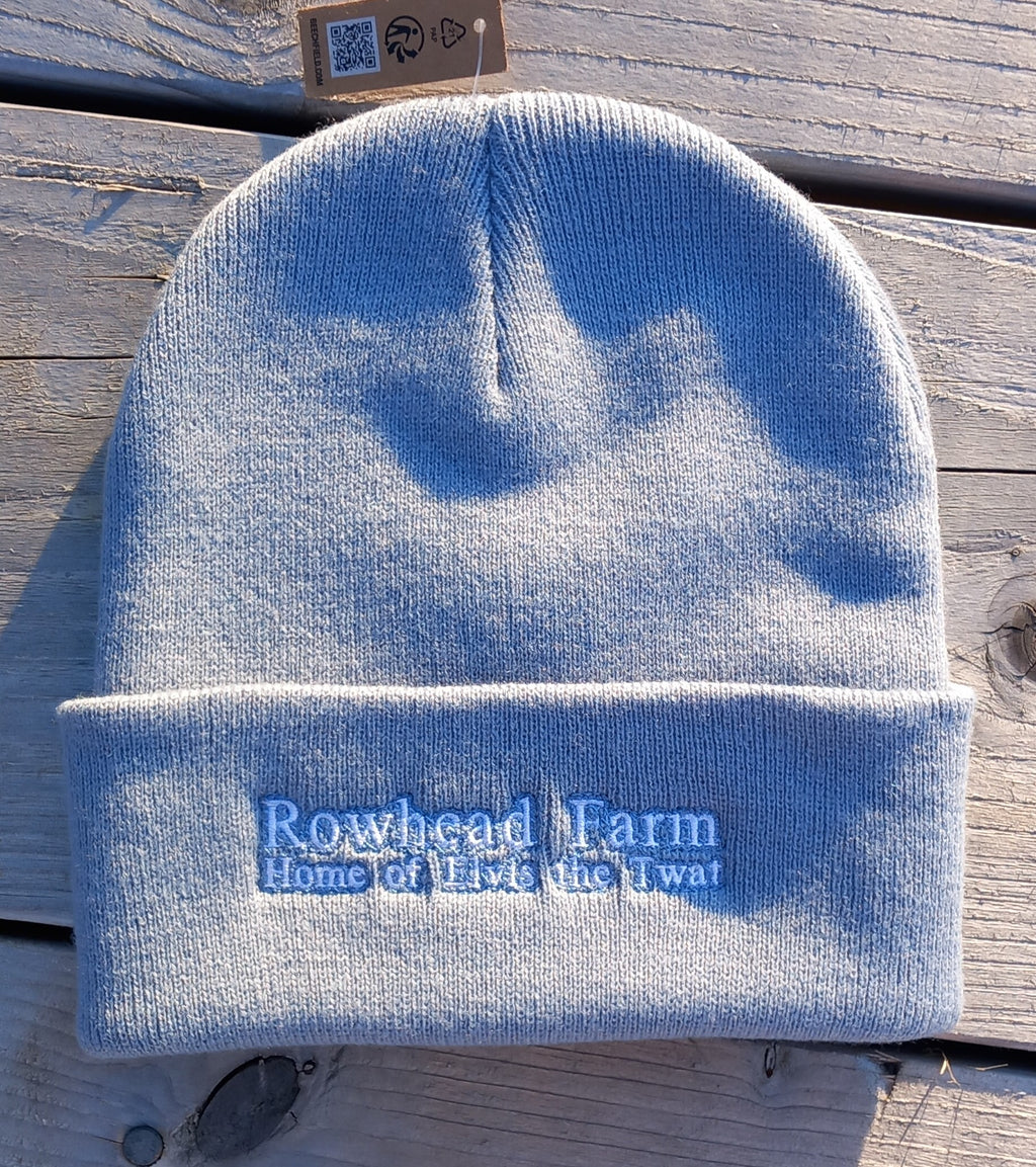 Rowhead Farm Beanies, the home of Elvis the twat